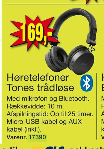 Harald Nyborg Høretelefoner Tones trådløse tilbud