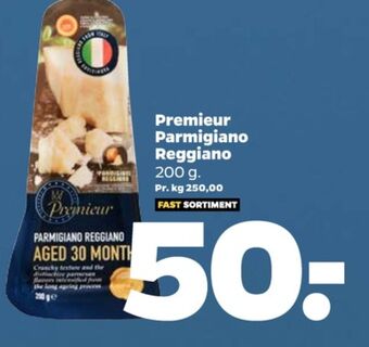 Netto Premieur parmigiano reggiano aged 30 months tilbud