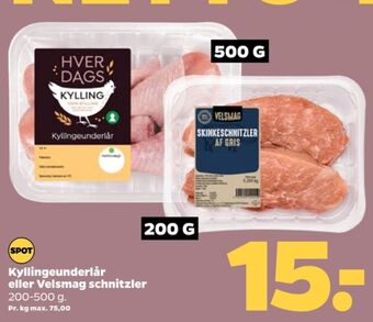 Netto Hverdags kyllingeunderlår tilbud