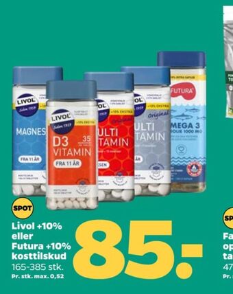 Netto Livol multi vitaminer tilbud