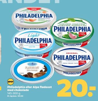 Netto Philadelphia flødeost tilbud