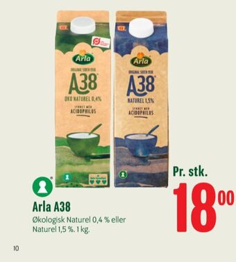 Min Købmand Arla a-38 øko naturel 0,4% tilbud