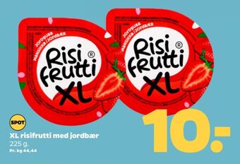 Netto Risifrutti risdessert jordbær tilbud