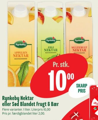 Min Købmand Nektar appelsinjuice tilbud