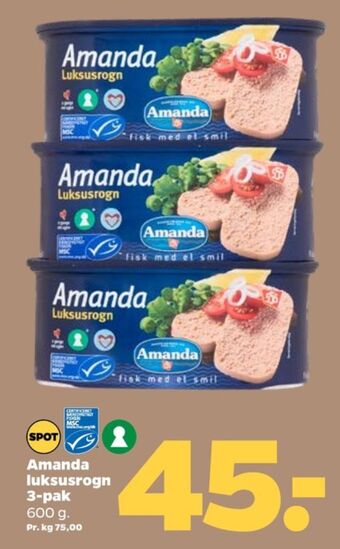 Amanda seafood torskerogn