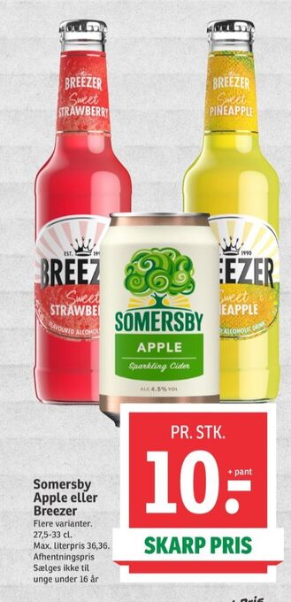 SPAR Breezer rtd tilbud