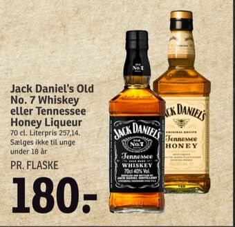 SPAR Honey whisky tilbud