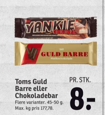 SPAR Yankie chokoladebar tilbud