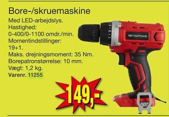 Harald Nyborg Bore-/skruemaskine tilbud