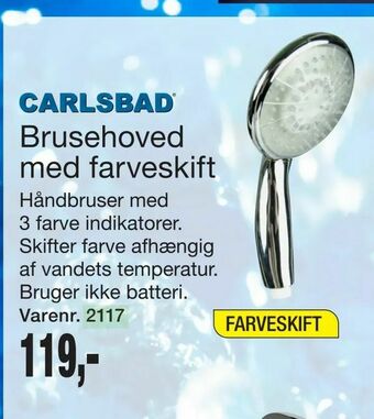 Harald Nyborg Brusehoved med farveskift tilbud