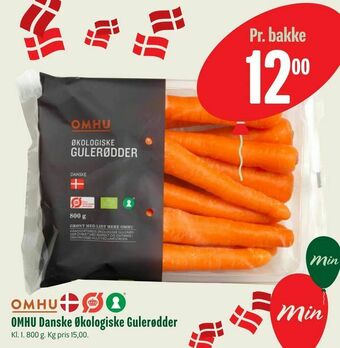 Min Købmand OMHU Danske Økologiske Gulerødder tilbud
