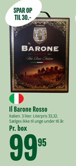 Min Købmand Il Barone Rosso tilbud