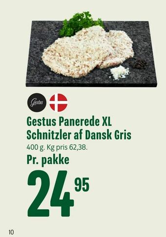 Gestus Panerede XL Schnitzler af Dansk Gris