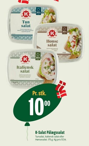 Min Købmand K-Salat Pålægssalat tilbud
