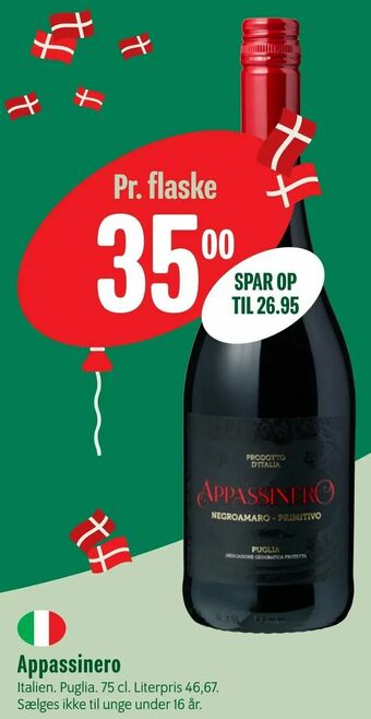 Min Købmand Appassinero tilbud
