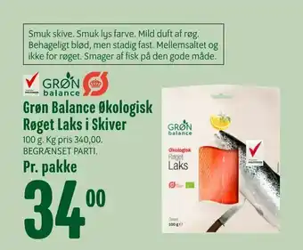 Min Købmand Grøn Balance Økologisk Røget Laks i Skiver tilbud