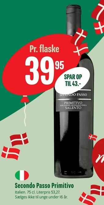 Min Købmand Secondo Passo Primitivo tilbud