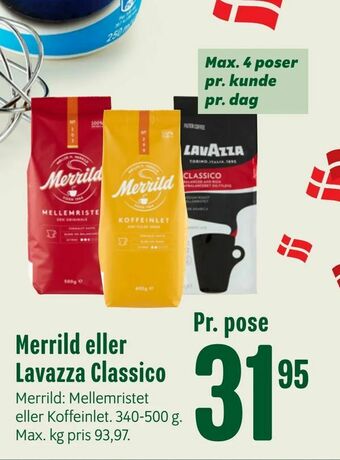 Min Købmand Merrild eller Lavazza Classico tilbud