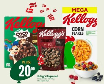 Min Købmand Kellog's morgenmad tilbud