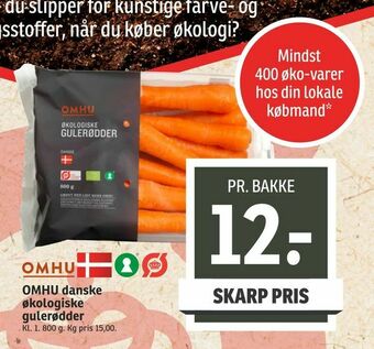 SPAR OMHU danske økologiske gulerødder tilbud