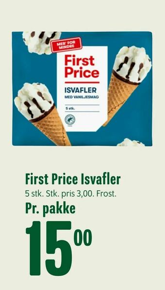 Min Købmand First Price Isvafler tilbud