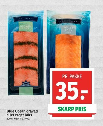 SPAR Blue Ocean gravad eller røget laks tilbud