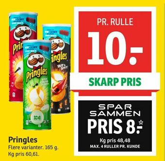 SPAR Pringles tilbud