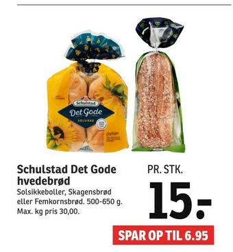 SPAR Schulstad Det Gode hvedebrød tilbud