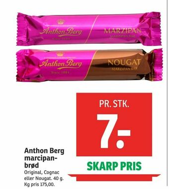 SPAR Anthon Berg marcipanbrød tilbud