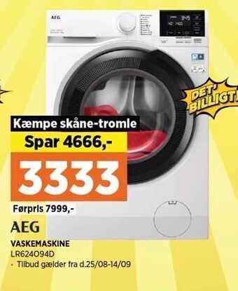 Power Aeg vaskemaskine tilbud