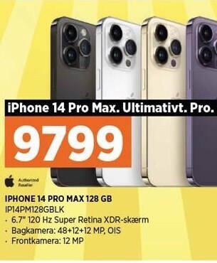 Power Iphone 14 pro max 128 gb tilbud