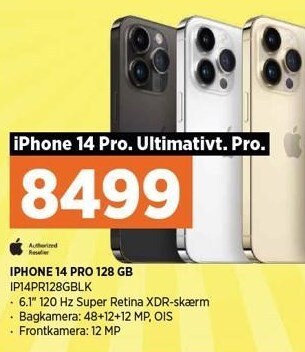Power Iphone 14 pro 128 gb tilbud
