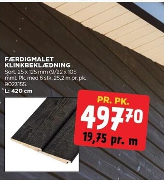 jem & fix Færdigmalet klinkbeklædning tilbud