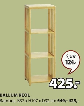 JYSK BALLUM REOL tilbud