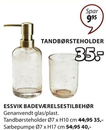 JYSK ESSVIK BADEVÆRELSESTILBEHØR tilbud