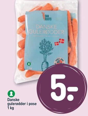 REMA 1000 Danske gulerødder i pose 1 kg tilbud