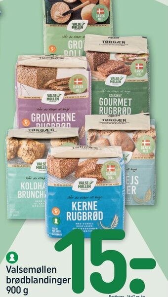 REMA 1000 Valsemøllen brødblandinger 900 g tilbud