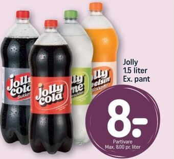 REMA 1000 Jolly 1.5 liter Ex. pant tilbud