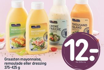 REMA 1000 Graasten mayonnaise, remoulade eller dressing 375-425 g tilbud