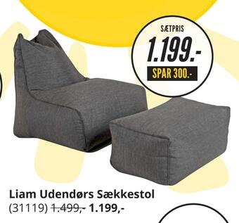 My Home Liam udendørs sækkestol tilbud