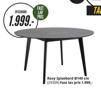My Home Roxy spisebord ø140 cm tilbud