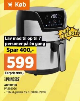 Power Princess airfryer tilbud