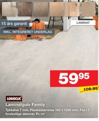 Bauhaus Logoclic laminatgulv tilbud