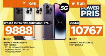 Power Iphone 14 pro max mobiltelefon tilbud