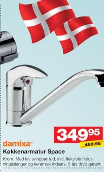 Bauhaus Damixa køkkenarmatur tilbud