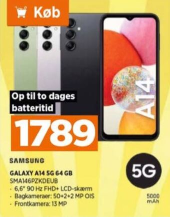 Power Galaxy a14 mobiltelefon tilbud