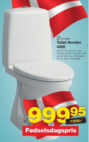 Bauhaus Camargue toilet tilbud