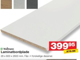 Bauhaus Wallmann bordplade tilbud