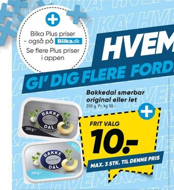 Bilka Bakkedal smørbar tilbud