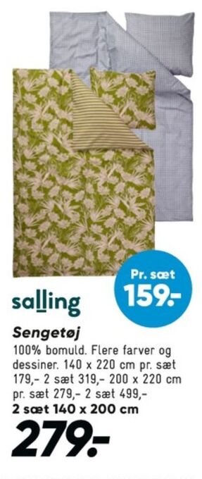 Bilka Salling sengesæt tilbud